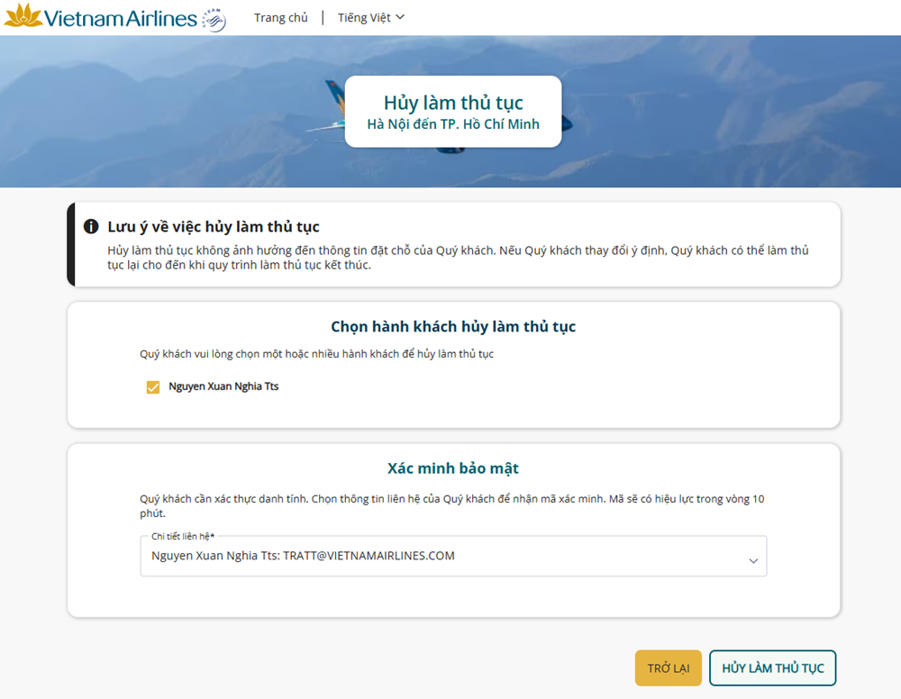 Hướng dẫn làm thủ tục trên website 6.3.